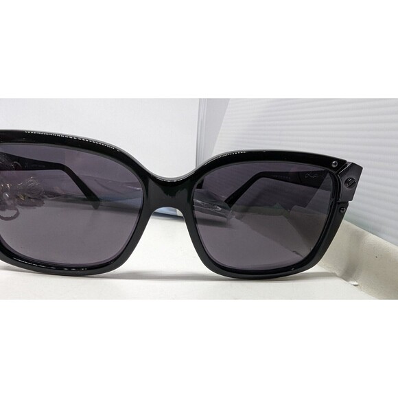 LANVIN SLN504 SLN 504 Black Sunglasses 57-16-140 col 0700 Square Tinted case - Picture 4 of 10